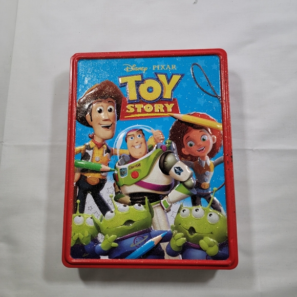 toy story Other - Toy Story Disney Pixar Coloring Books 4 Pencils Poster Activity Tin Collectible